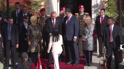 Cumhurbaşkanı Erdoğan Venezuela'da - Karşılama Töreni (2)