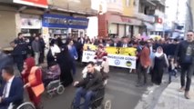 Cizre'de, Dünya Engelliler Günü'nde Farkındalık Yürüyüşü