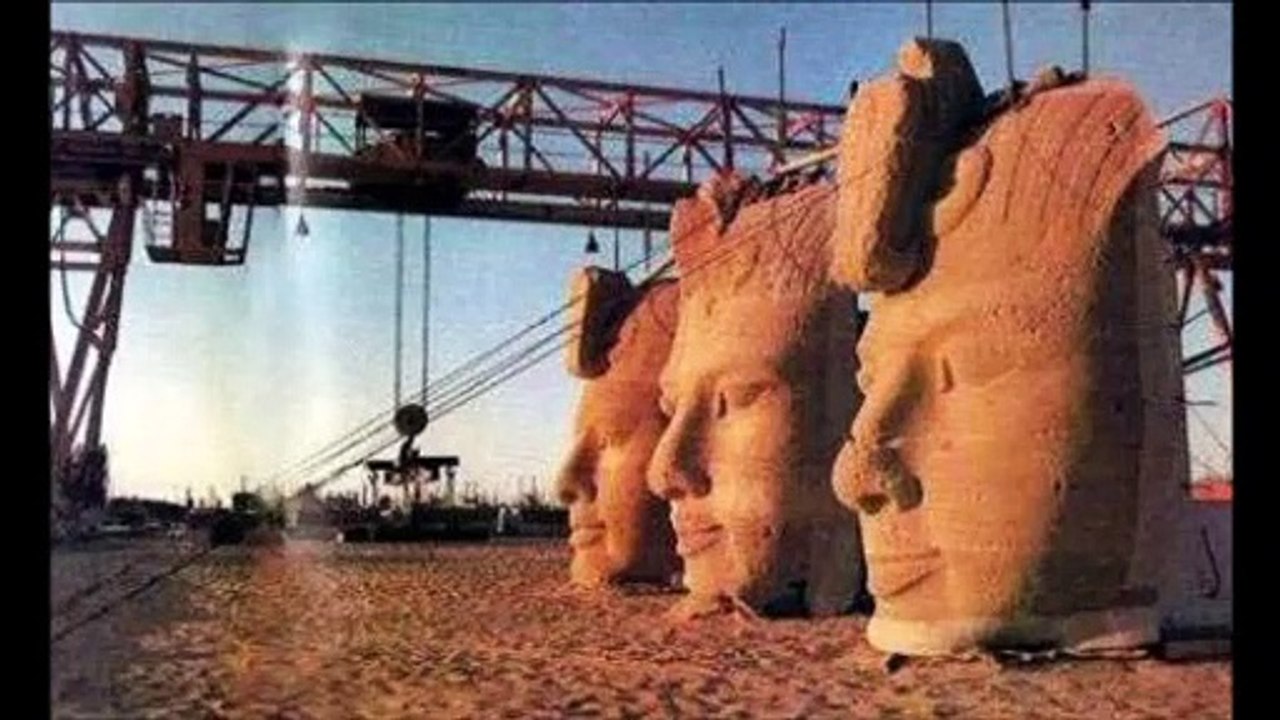 croisière en dahabeya - les temples d'Abu Simbel  - la reconstruction.