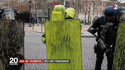 "On est juste de la chair à canon" : un CRS présent lors des affrontements à l'Arc de triomphe raconte le déchaînement de violence