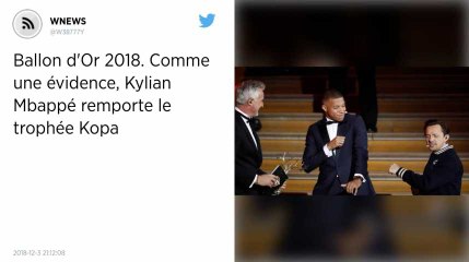 Ballon d'Or 2018. Comme une évidence, Kylian Mbappé remporte le trophée Kopa