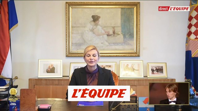 Kolinda Grabar-Kitarovic «Vous êtes dans le coeur de tous les Croates» - Foot - Ballon d'Or