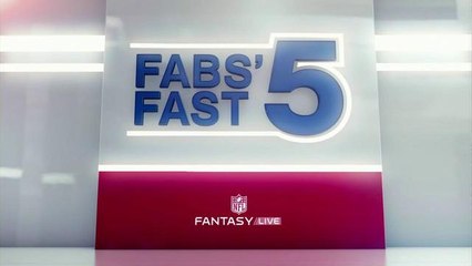 Fabs' fast five fallen arms from Week 13 | NFL Fantasy Live