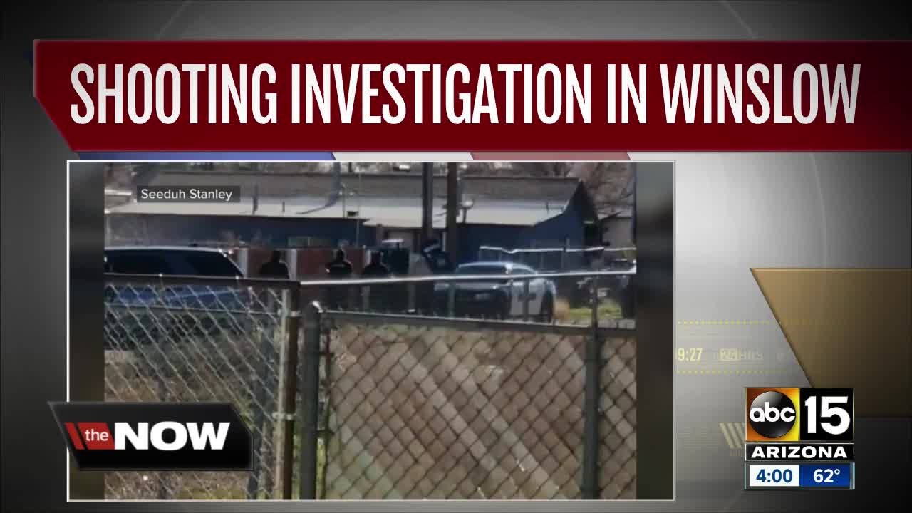 Shooting suspect barricaded in a Winslow home, believed to have hostage