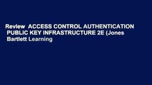 Review  ACCESS CONTROL AUTHENTICATION   PUBLIC KEY INFRASTRUCTURE 2E (Jones   Bartlett Learning