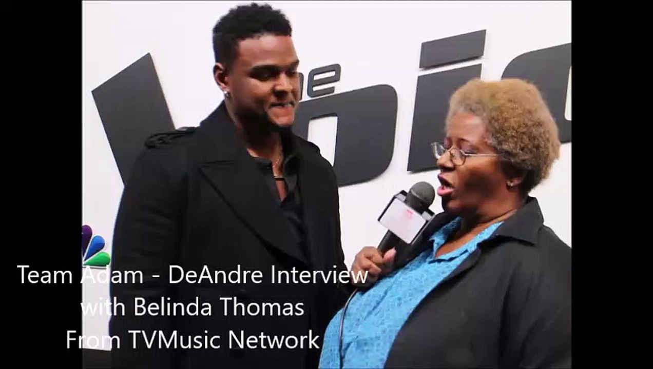The Voice 15  - Team Adam Top 10  Interview -  DeAndre Nico
