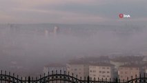 Ankara güne sis bulutunun altında uyandı