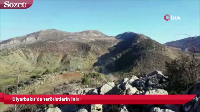 Diyarbakır’da teröristlerin inleri imha edildi