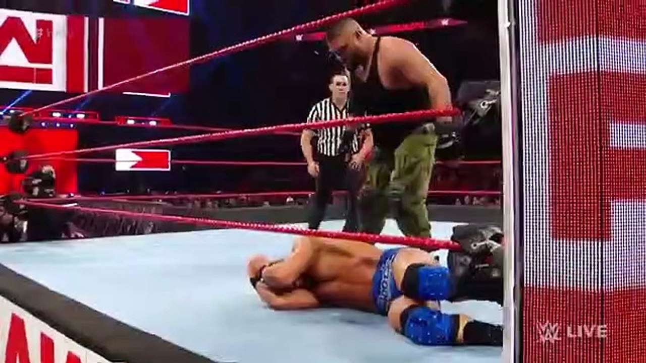 Chad Gable & Bobby Roode vs AOP & Drake Maverick - 2-on-3 Handicap Match Raw Dec. 3 2018