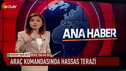 Araç kumandasında hassas terazi