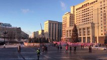Rusya'da Kış Hayatı Durma Noktasına Getirdi