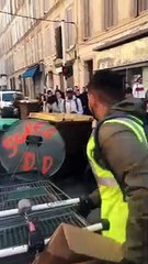 Marseille  : manifestation des élèves devant le lycée Périer