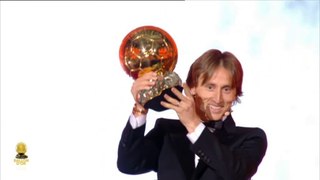 Luka Modric recibe el Balón de Oro 2018