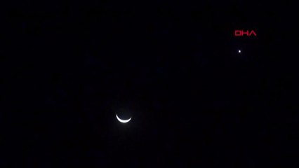 Şırnak Silopi'de Ay ve Yıldız Buluşması