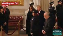 Donald Trump Pays Respects To George H.W. Bush