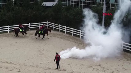 İstanbul- İstanbul'un Atlı Polisleri Göreve Böyle Hazırlanıyor 2