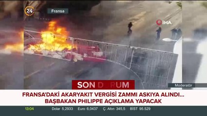 Fransa'daki akaryakıt zammı