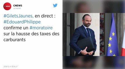 Gilets jaunes : « On doit apaiser la situation pour éviter qu'elle dégénère » dit Édouard Philippe