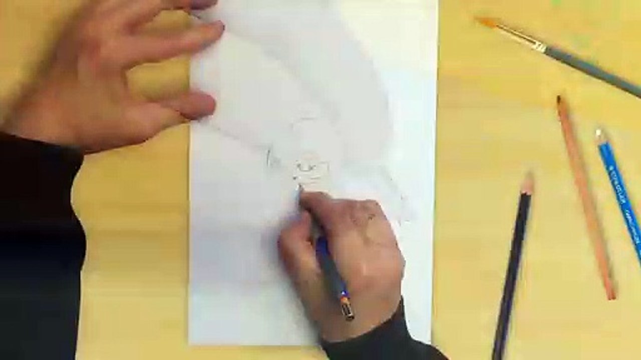 كيف ترسم رائد فضاء • السنافر