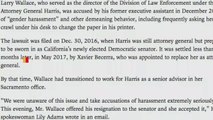 Kamala Harris Aide Resigns Over Harassment Allegations