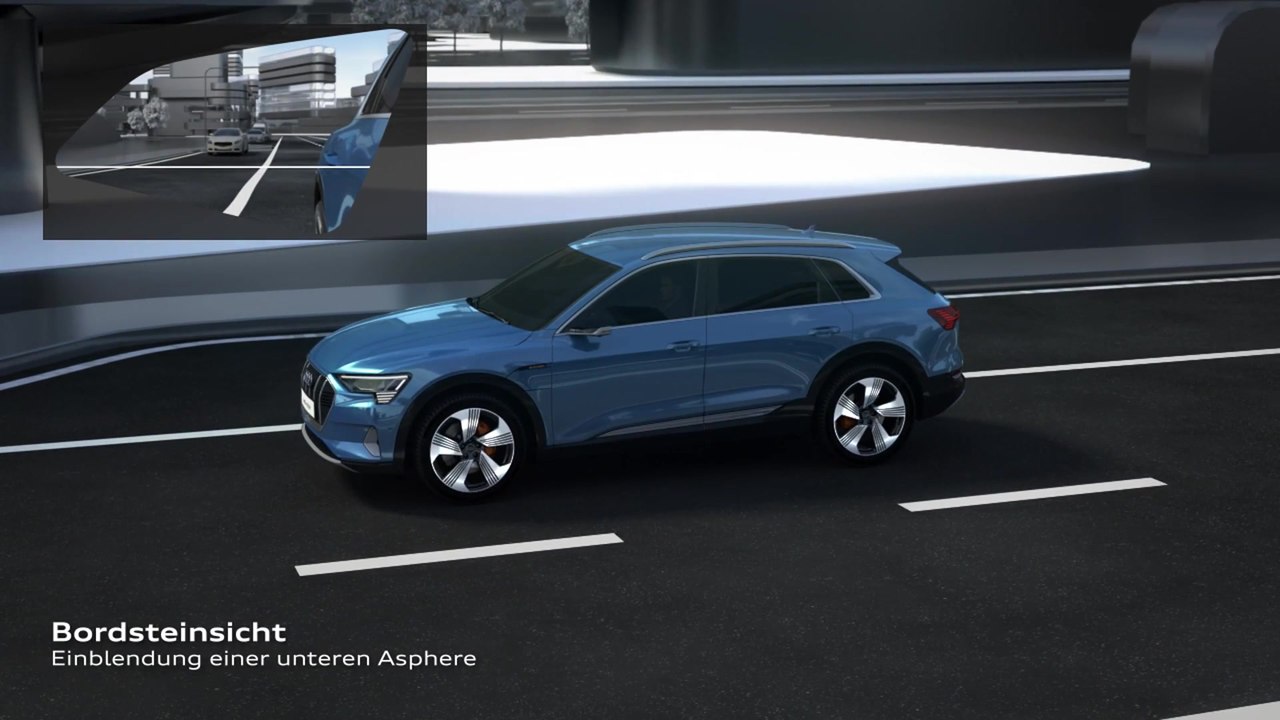 Virtuelle Außenspiegel des Audi e-tron Animation