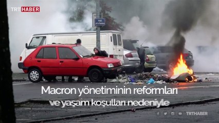 Fransa'da sokaklar alev alev