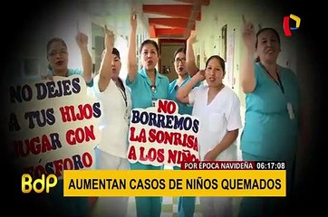 Por época navideña: aumentan casos de niños quemados dentro de sus viviendas