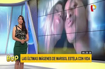 Aparecen las últimas imágenes de Marisol Estela con vida junto al presunto feminicida