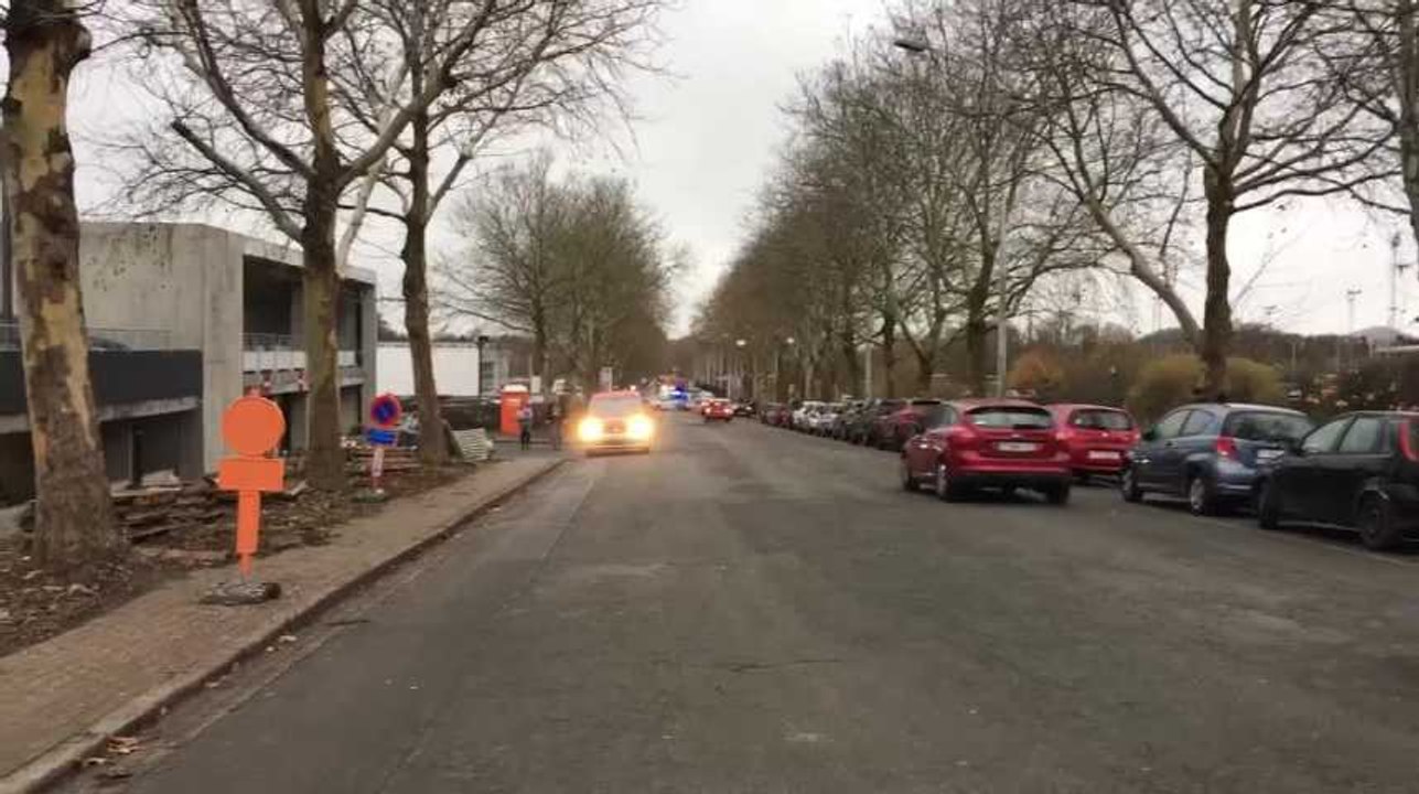 Fuite de gaz parking  CH Tivoli La Louvière