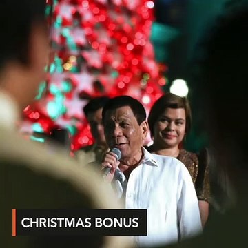 Not to be outdone by Sara, Duterte raises Malacañang Christmas bonus