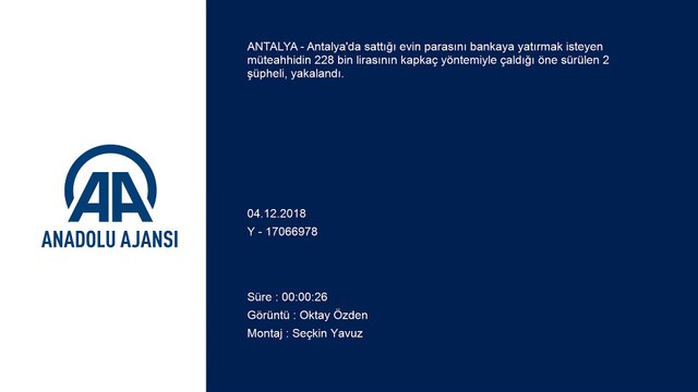 'Kapkaç' zanlıları 200 güvenlik kamerası incelenerek yakalandı - ANTALYA