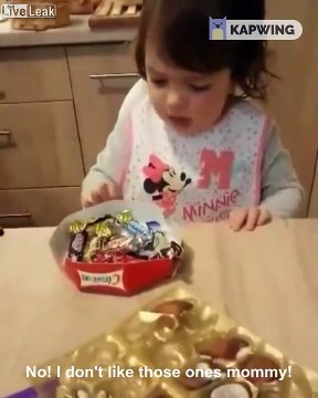 Cette fillette préfère les brocolis au chocolat !