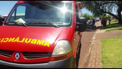 Homem fica ferido ao cair de moto no Bairro Santa Cruz
