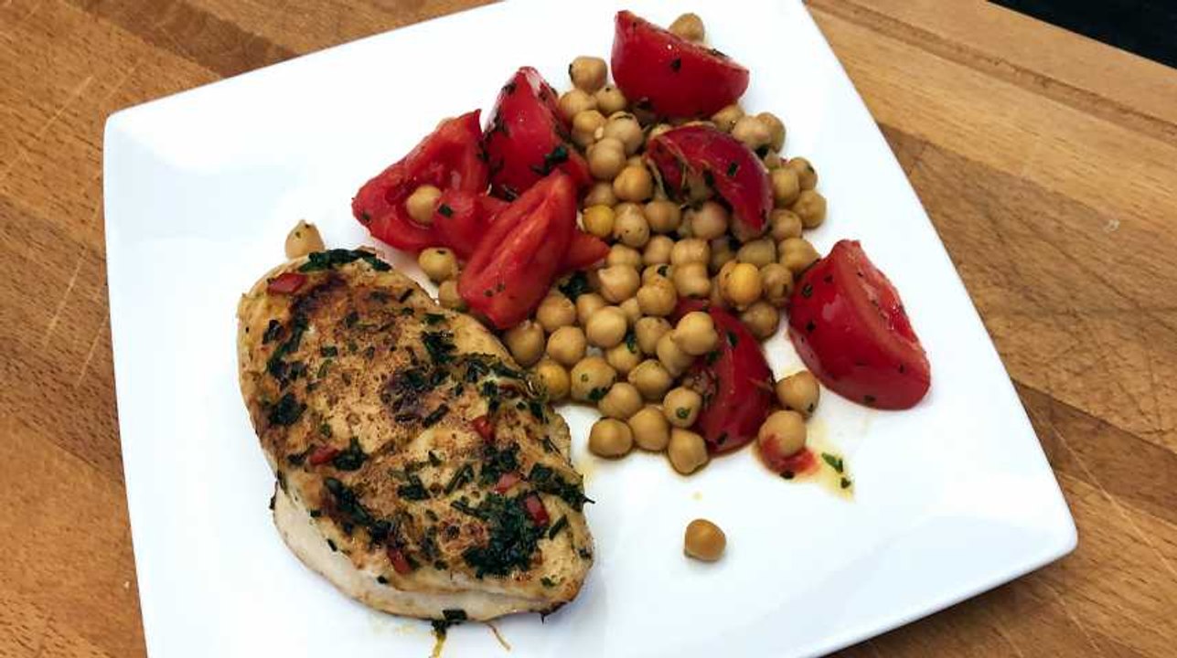 Recette : Poulet au beurre d’herbes