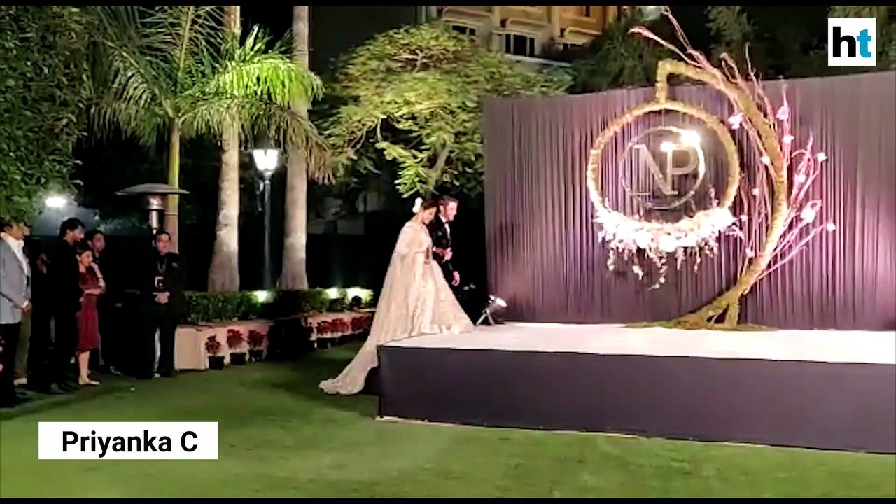 Watch: Priyanka Chopra, Nick Jonas host wedding reception in Delhi