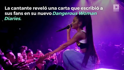 Ariana Grande comparte carta sobre el atentado de Manchester en docuseries