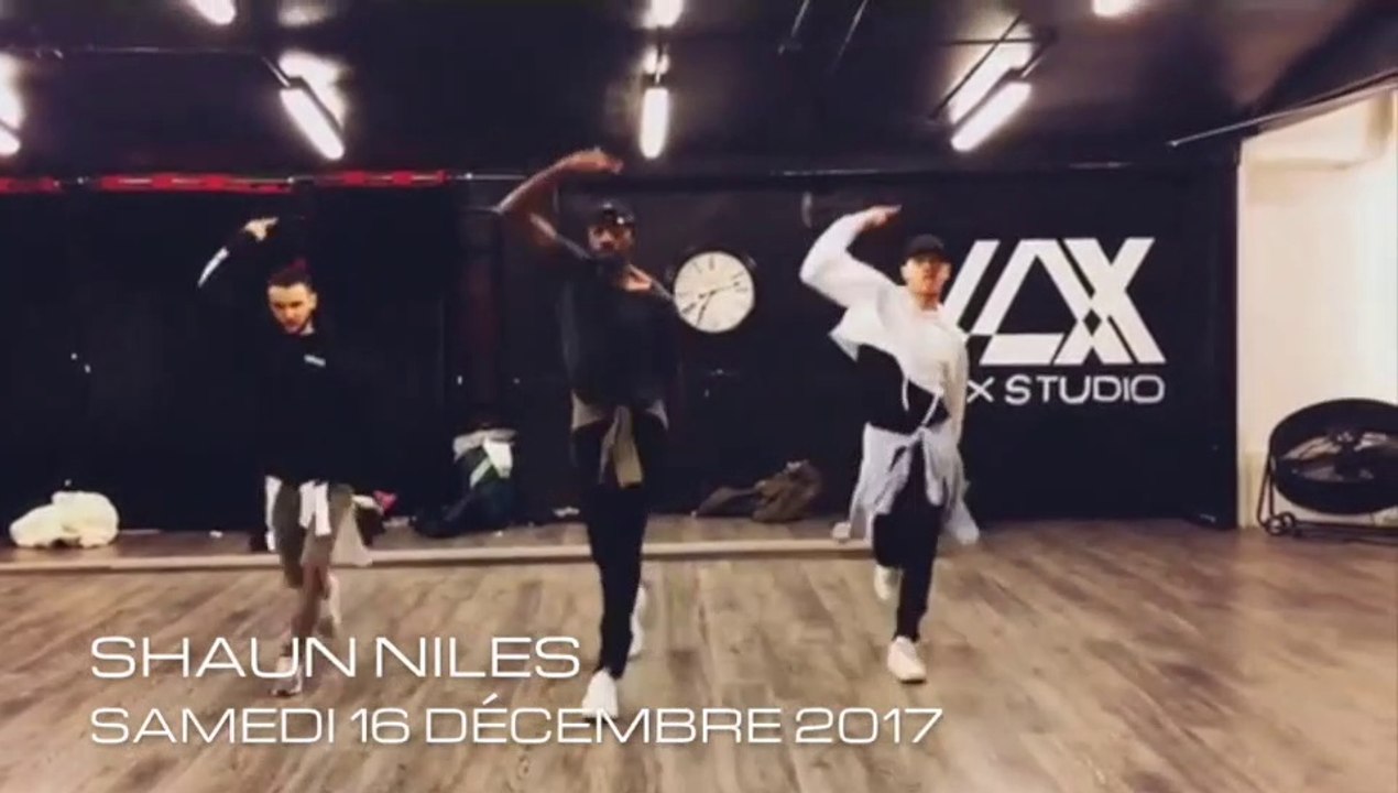 SHAUN NILES @niles82 - Stage au LAX STUDIO Paris @lax_studio - Le 16 décembre 2017