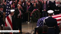 Moving Photo Shows 95-Year-Old Bob Dole Saluting George H. W. Bush