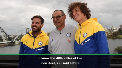 Download Video: Sarri hopes Fabregas and Luiz will sign new Chelsea contracts