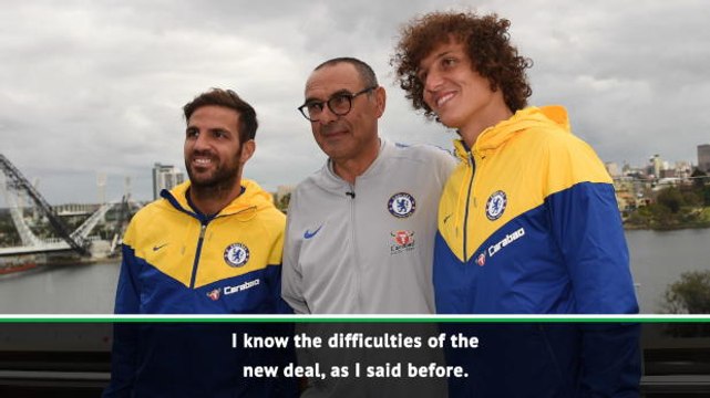 Sarri hopes Fabregas and Luiz will sign new Chelsea contracts