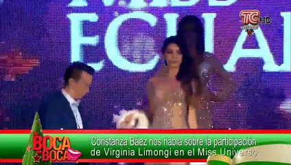 Constanza Báez nos habla sobre la participación de Virginia Limongi en el Miss Universo