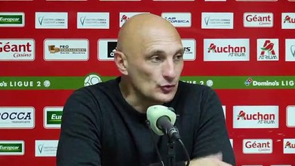 ACA-ASNL (1-1) la réaction d'Olivier Pantaloni - 04-12-2018