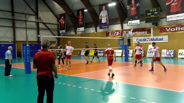 Quelques points du match Martigues Volley Narbonne