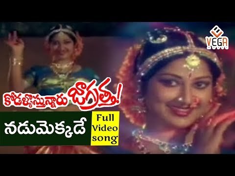Kodallu Vastunnaru Jagratta Movie Songs || Nadumekkade Neeku || Shoban Babu || Sharada