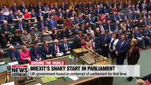 UK government found in contempt of parliament for first time