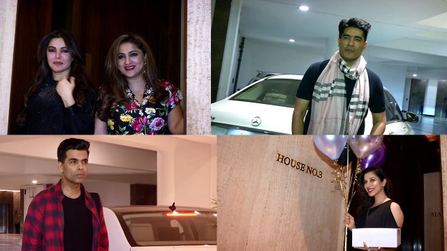 Karan Johar & other Bollywood stars at Manish Malhotra's Birthday Party; Watch Video | FilmiBeat