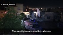 Aircraft crashes into house in Mexico