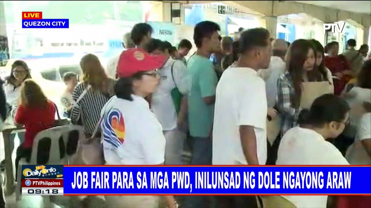 Job fair para sa mga PWD, inilunsad ng DOLE ngayong araw