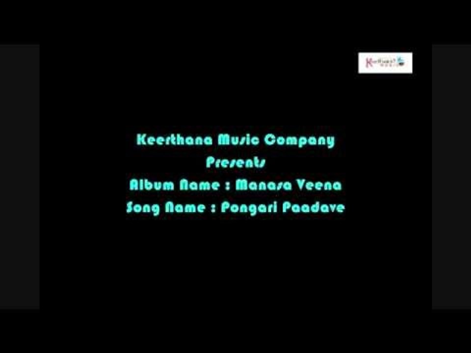 Pongari Paadave - Manasa Veena - G.V.Prabhakar