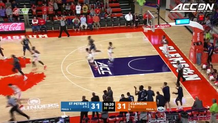 St. Peter's vs. Clemson Basketball Highlights (2018-19)